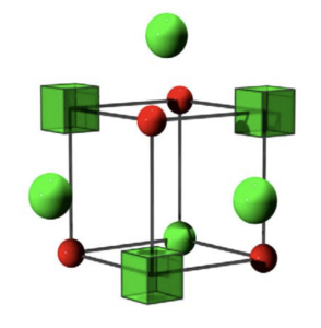 Illustration of a point defect.